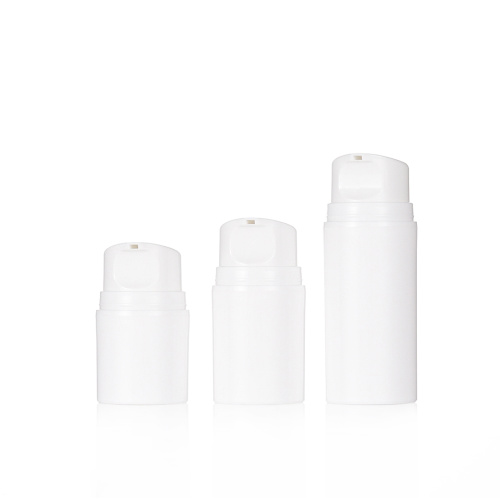 Pp White Airless Bottle White Plastic Vacuum Airless Bottle for Lotion Manufactory