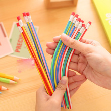 5 pcs/lot Cute Magic Flexible Bendy Soft Standard Pencil for kids Gift School Supplies