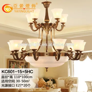 European marble two tiers pendant, traditonal classic popular lobby chandeliers pendant