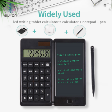 Calculadoras de mesa da calculadora SURON com tablet de escrita de LCD