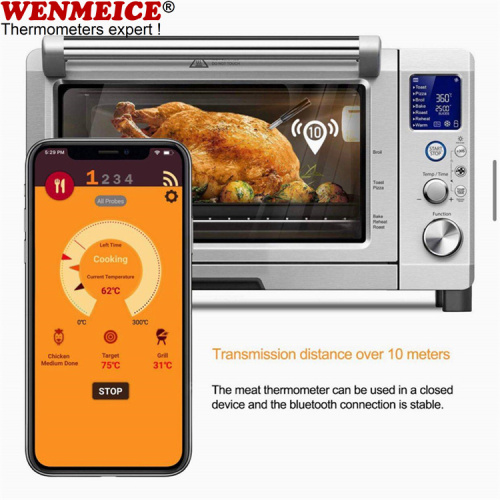 Thermomètre à viande sans fil intelligent avec Bluetooth