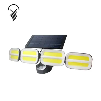 Outdoor Solar-Powered PIR Motion Sensor LED Garden Light - High Power and Waterproof