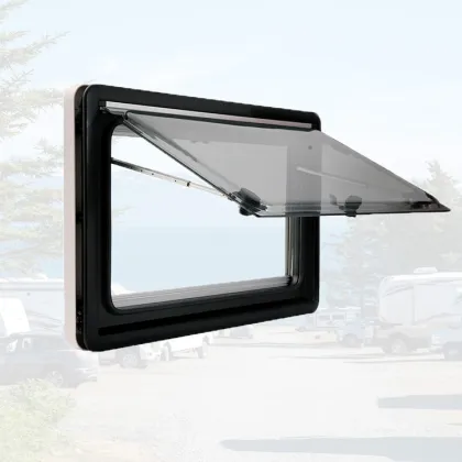 Direct Factory Hot Sell Car Parts: Best Quality RV Accessories RV Metal Black Window