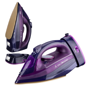 Cordless Wireless Electric Steam Iron - Portable Pressing Iron with Non-Stick Ceramic Soleplate