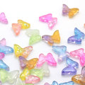 Low MOQ Glitter Flatback Planar Resin Butterfly Diy Nail Art Scrapbook Decorations