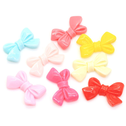 Mixed Resin Bow 25mm Decoration Crafts Flatback Cabochon Embellishments For Scrapbooking Cute Diy Nail Art Accessories