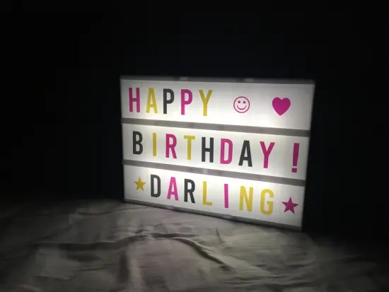 A3/A4/A5 Size ADVERTISING CINEMATIC LIGHT BOX-With customisable letters