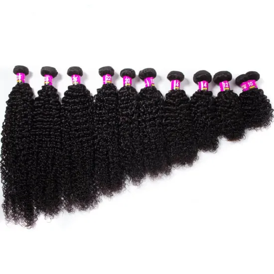 CELIE Unprocessed Brazilian Kinky Curly Hair Weaves with Frontal Closure Good Quality Cheap Hair Bundles with Closure