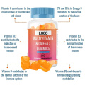 Fonction physique soutient la vitamine Omega Gummies