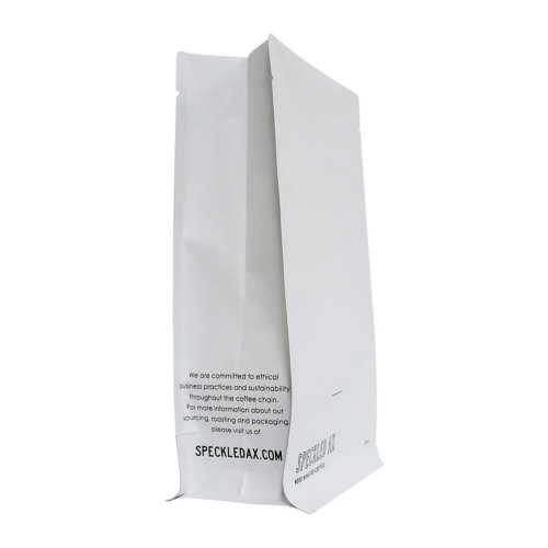 Reusable Rough Matte White Kraft Paper Coffee Bags Toronto