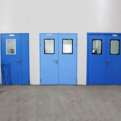 Powder Coated Metal & Stainless Steel Clean Room Swing Doors