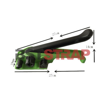 Hand tool strapping tensioner for cord strap packing