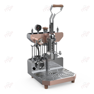 Modern Industrial Dual Boiler Hand-Pressed Coffee Machine with Stable Steam Output