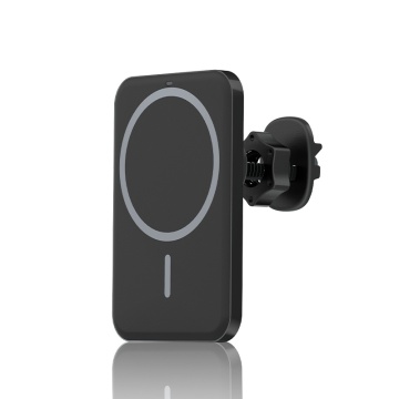 Black magnetic car wireless charger for android phone