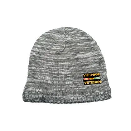 Vietnam Veteran Patch Knit Beanie