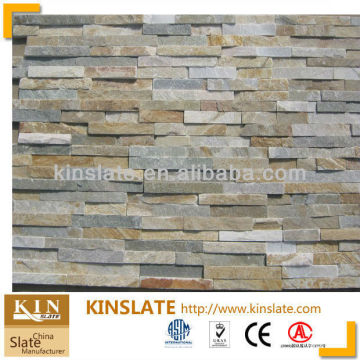 Beige glued slate natural stone veneer prices