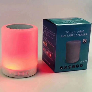 CL671 Touch Light - tragbares, intelligentes farbenfrohes Nachtlicht mit Lautsprechern und LED -MINI -Funklautsprecher