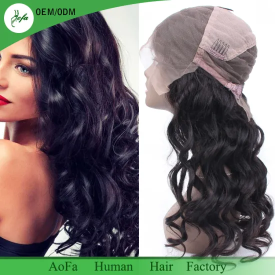 100% Virgin Brazilian Human Hair Frontal Lace Wig