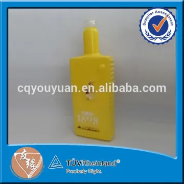 Custom design yellow 500ml roll on glass bottle for liquor