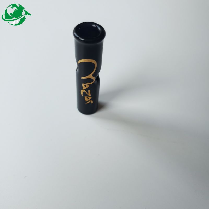 Black Glass Rolling Tip Round Edge voor PREROLL