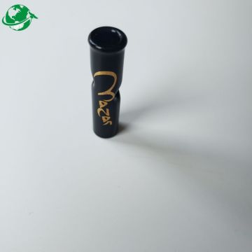 Punta rotonda rotonda in vetro nero per preroll