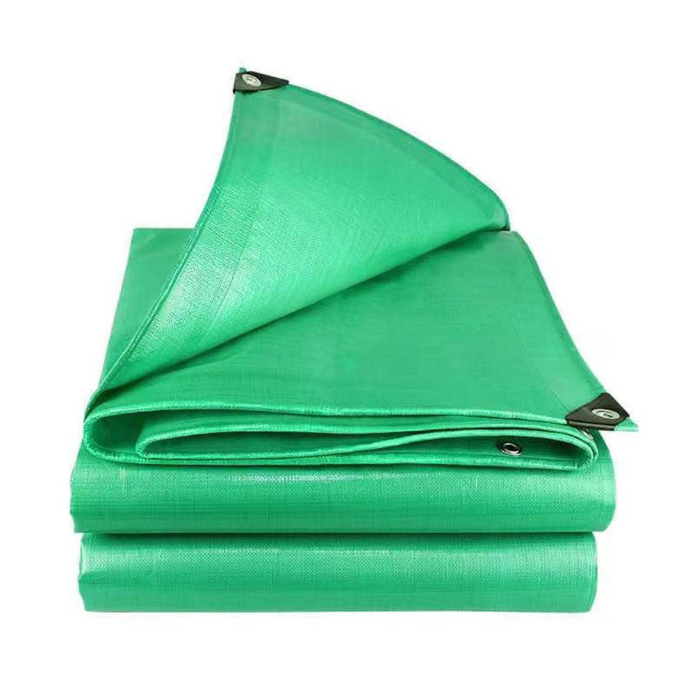 High quality double sided green PE tarpaulin