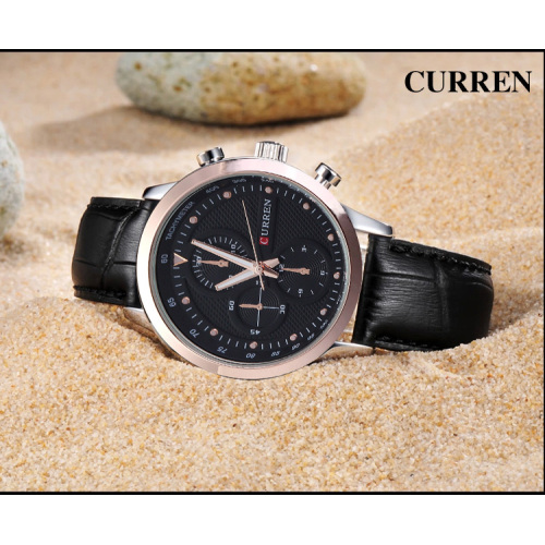curren diamond master men watch japan movt quartz wristwatch