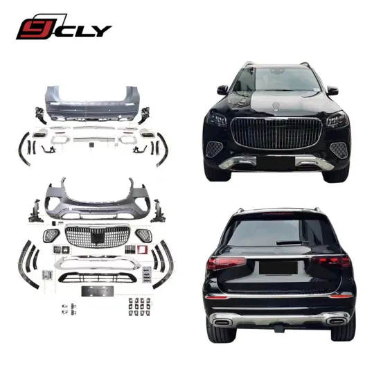 2024 Benz GLS Upgrade Maybach Body Kit: Front Bumper, Grille, Fender Flare, Diffuser, Exhaust Pipe