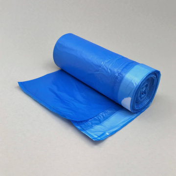 Bolsa de basura de Plastico LDPE HDPE Impresion de logotipo personalizado sellada con cordon
