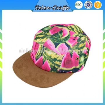 Wholesale OEM wholesale 100% high quality floral print snapback caps