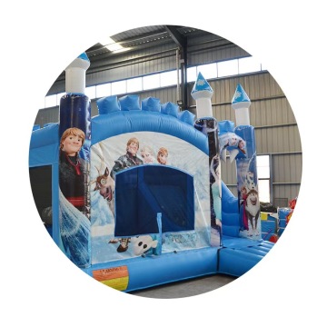 Frozen Inflatable Castle with Slide and Trampoline for Commercial Playgrounds