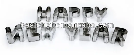 Happy new year mould for cake or cookie