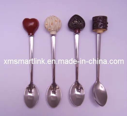 Polyresin Chocolate Decor Souvenir Tea Spoon Gifts