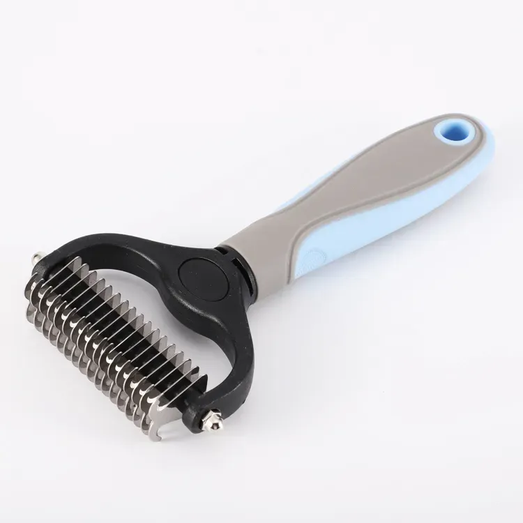 Double Sided Pet Grooming Comb for Cat and Dog Hair Removal