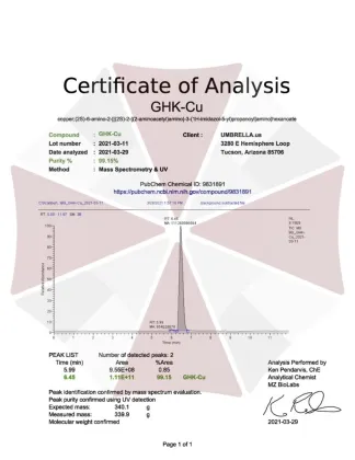 sell Bulk GHK-CU Powder Pure GHK-Cu Peptide