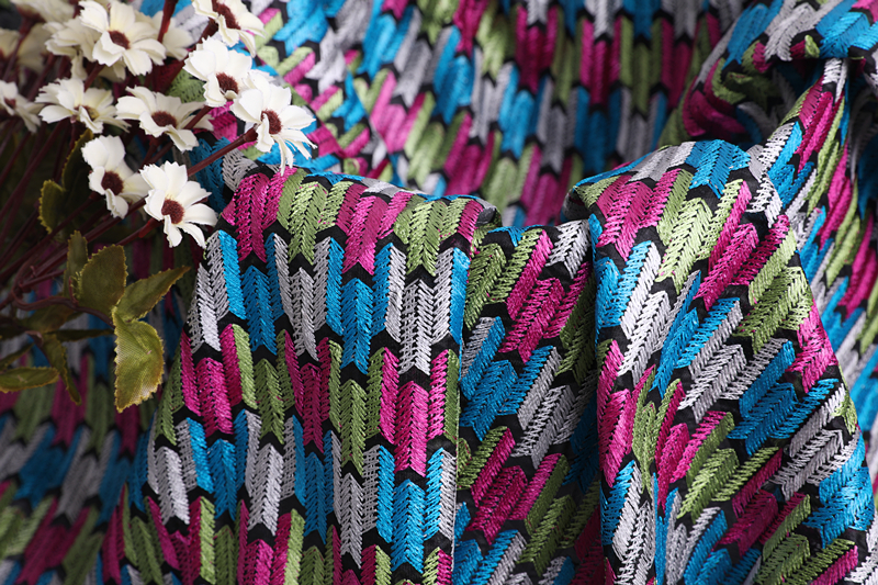 Arrows Design Embroidery Fabric
