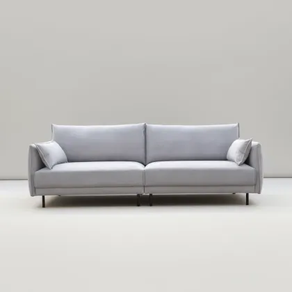 Modern Double Sectional Sofa with Solid Wood Frame