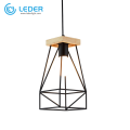 LEDER Mini Lampade a Sospensione in Legno