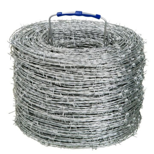 Galvanized or pvc coated barbed wire