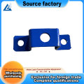Soporte de cable tipo U con colgador azul