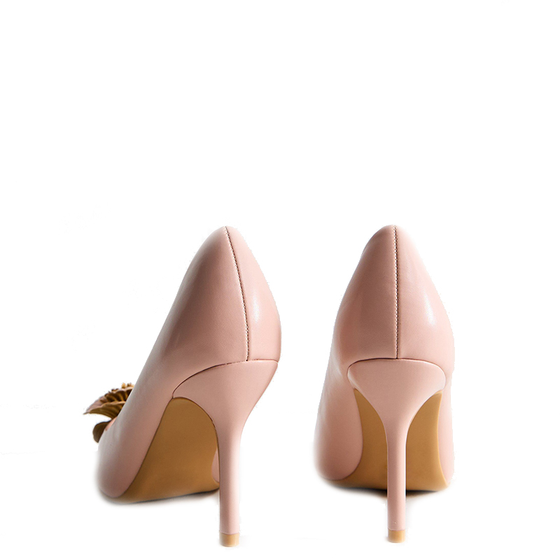 Elegant Women's Stiletto Heels with Flower Decor
