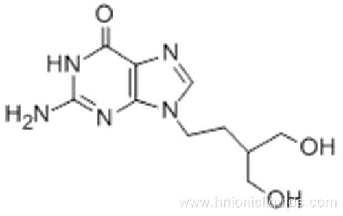 6H-Purin-6-one,2-amino-1,9-dihydro-9-[4-hydroxy-3-(hydroxymethyl)butyl]- CAS 39809-25-1