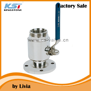 Sanitary Stainless Steel Flanged Thraded Ball Valves