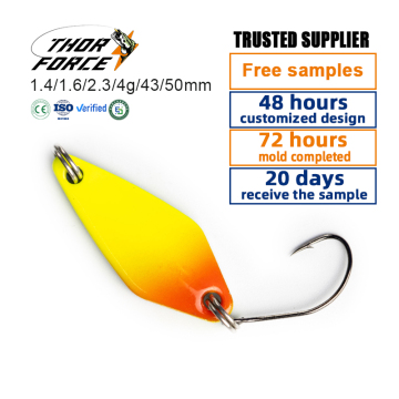 THORFORCE Metal Fishing Spoon Lures - Custom OEM Sinking Bait with Single Hooks for Trout