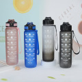 Plastic Sport Water Bottle with Time Marker BPA Free