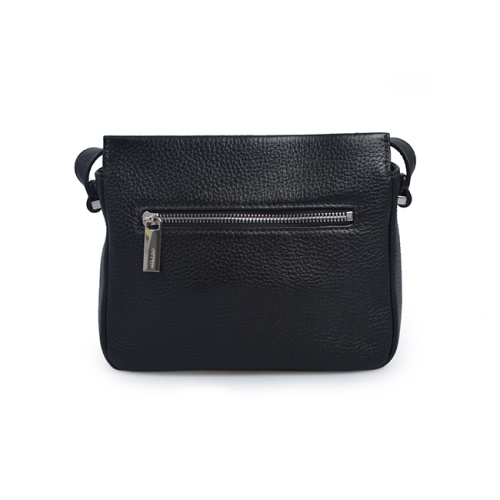 Sacs à bandoulière en cuir Mini Fashion Lady Black Zipper