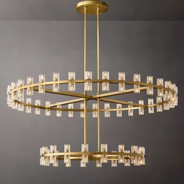 Nordic Modern K9 Crystal LED Chandelier for Living Room and Bedroom