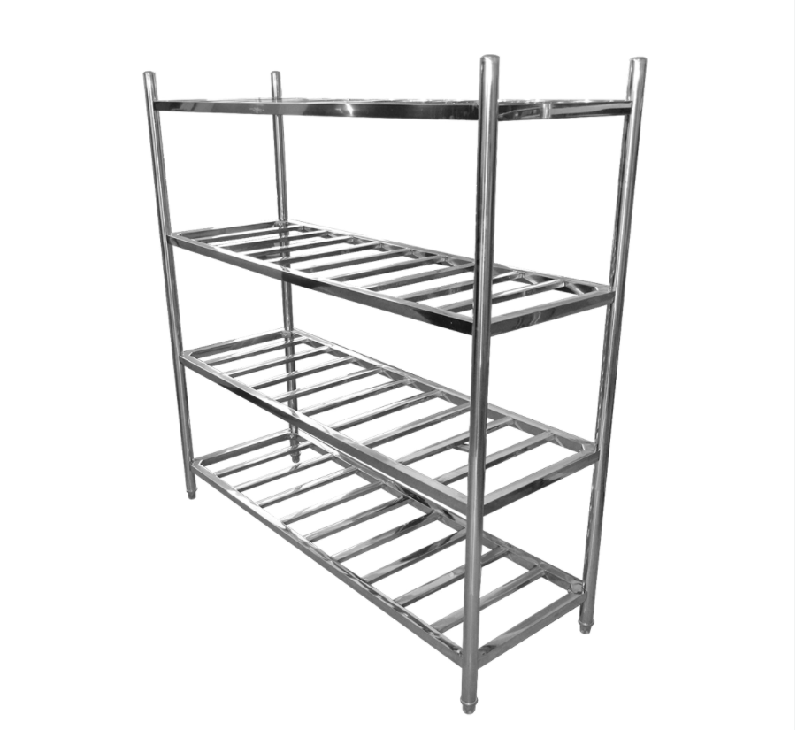 Stainless steel storage rack hollow