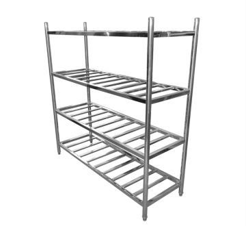 Stainless steel storage rack hollow
