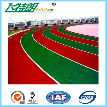 urable Outdoor Sports Flooring All Weather Running Track Self - Knot Pattern